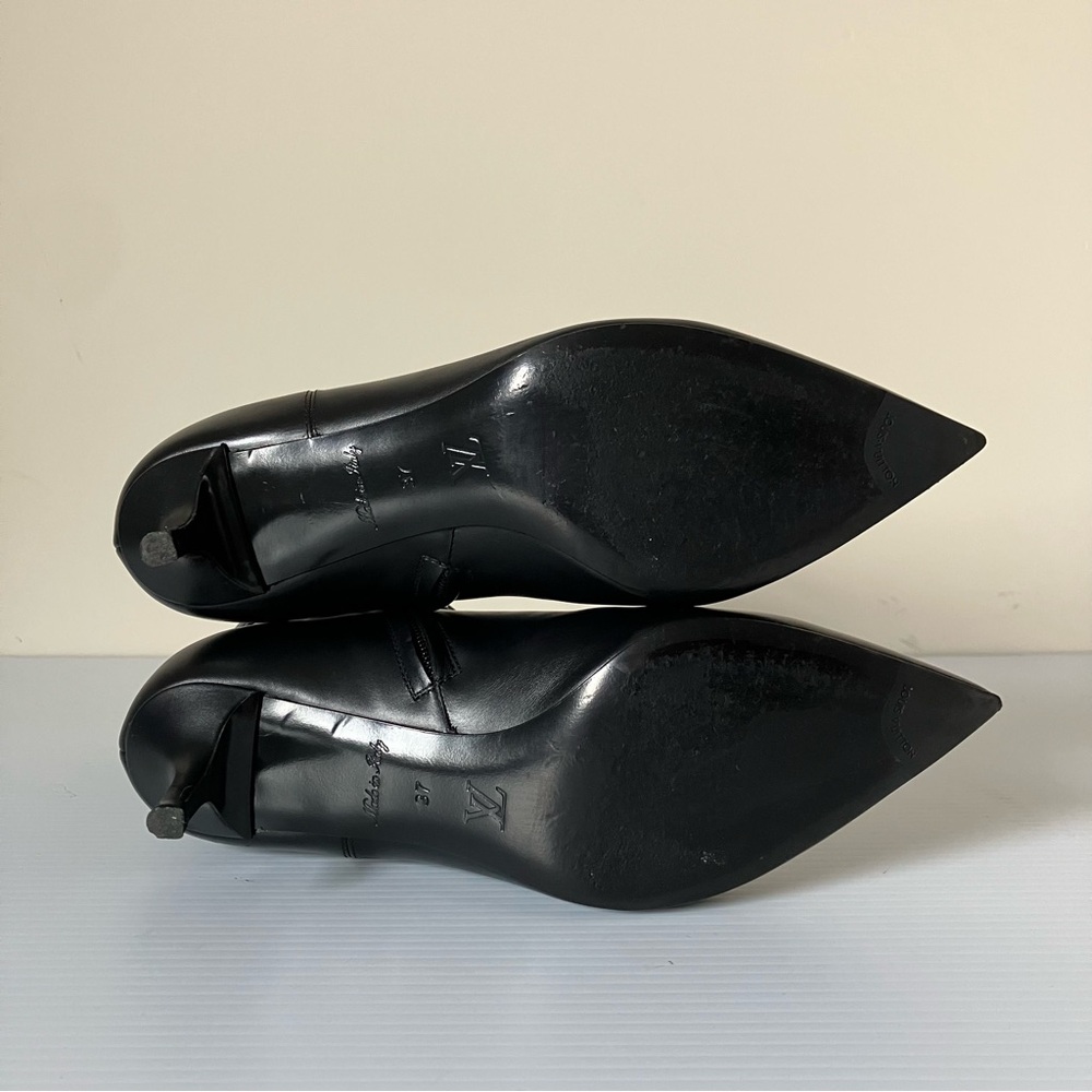 Louis Vuitton Black Callback Kitten Heel Ankle Boot size 37 - Picture 13 of 16